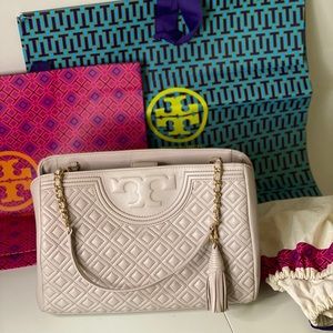 Tote Fleming Bedrock Open Leather Shoulder Bag